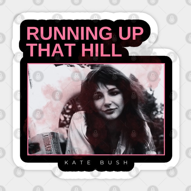 running up that hill - vintage minimalism Sticker by sagitaerniart